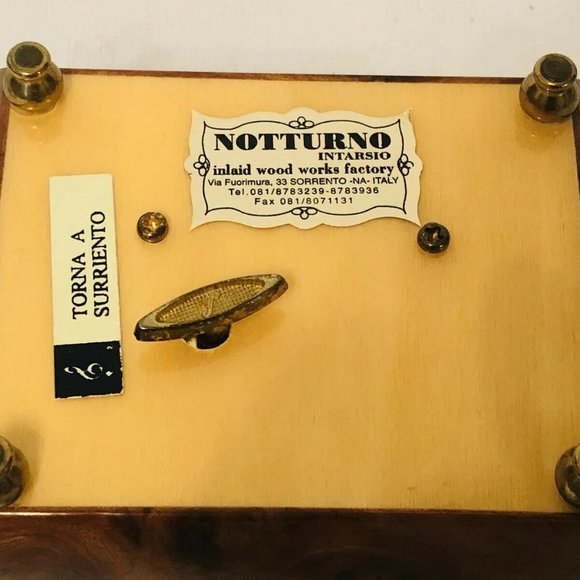 Notturno Intarsio~ Torna A Surriento Inlaid Music - Picture 5 of 5